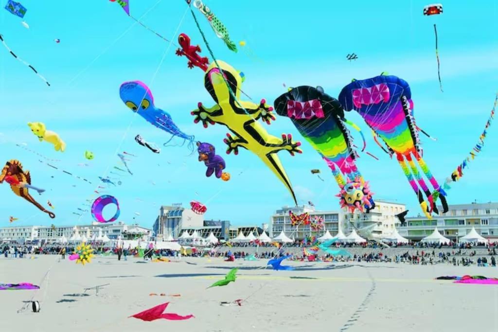 Appartement Cozy D'Opale Charmant T1 Bord De Mer Cour Privee Et Clot Wifi 3 Pers Animaux Acceptes Gratuit à Berck Extérieur photo